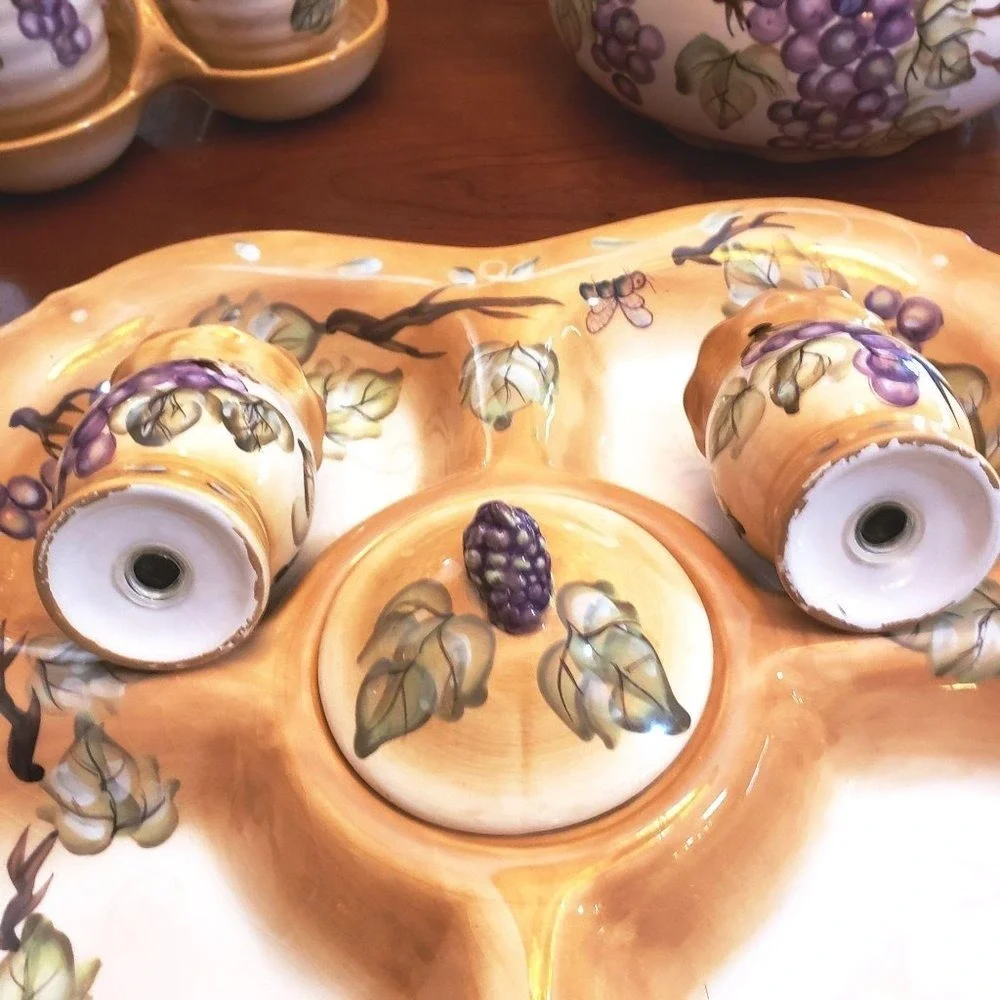 Appetizer‎ Platter & Soup Turrane & Cruets Set & Sa
